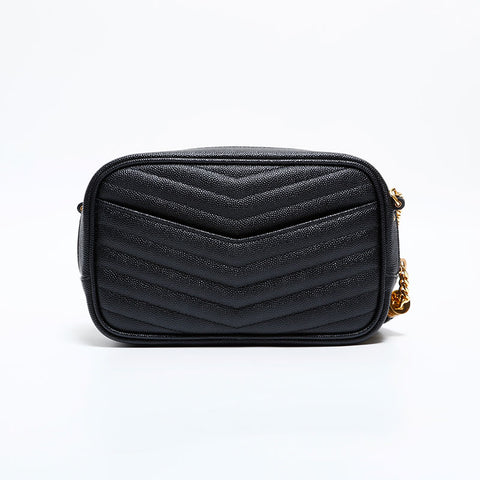 YVES SAINT LAURENT Lu Mini Camera Bag Shoulder Bag black WS21698