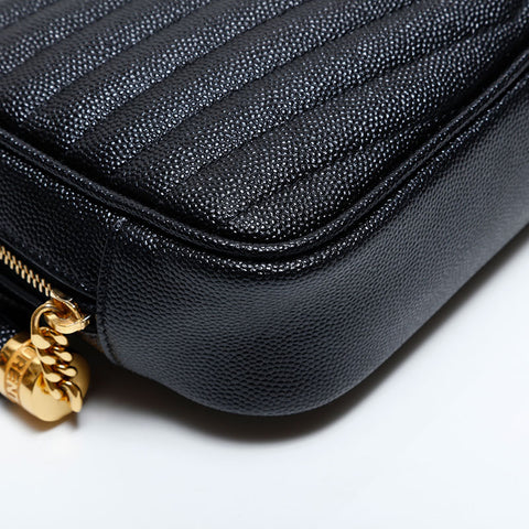 YVES SAINT LAURENT Lu Mini Camera Bag Shoulder Bag black WS21698
