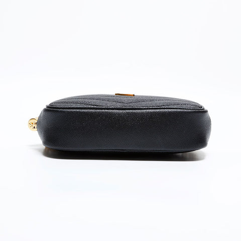 YVES SAINT LAURENT Lu Mini Camera Bag Shoulder Bag black WS21698