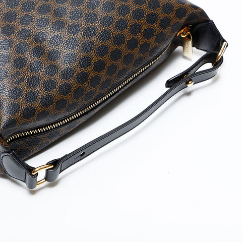 CELINE Macadam PVC Handbag Brown WS21699