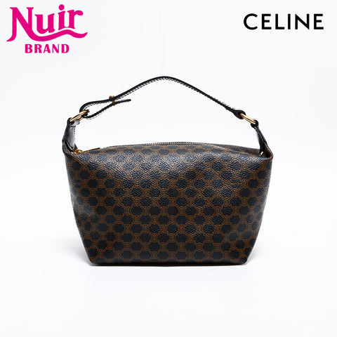 CELINE Macadam PVC Handbag Brown WS21699