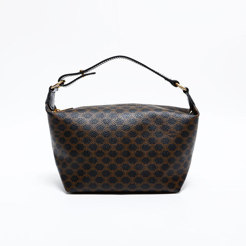 CELINE Macadam PVC Handbag Brown WS21699