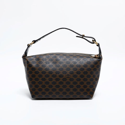 CELINE Macadam PVC Handbag Brown WS21699