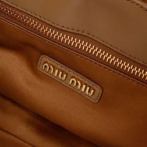 Miu Miu Boa 2-way shearling handbag for 2023AW Shoulder Bag Brown WS21701