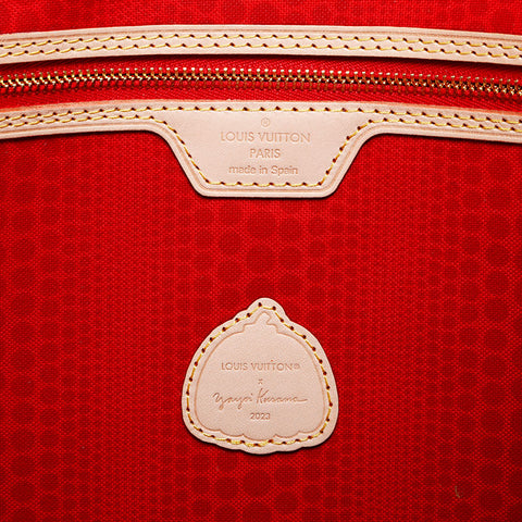 LOUIS VUITTON 2023 × Yayoi Kusama Neverfull Tote Bag Brown WS21702