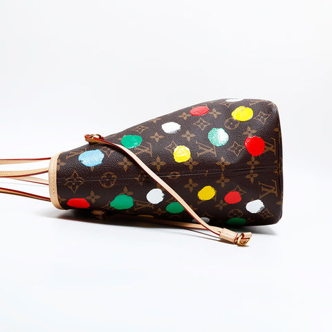 LOUIS VUITTON 2023 × Yayoi Kusama Neverfull Tote Bag Brown WS21702