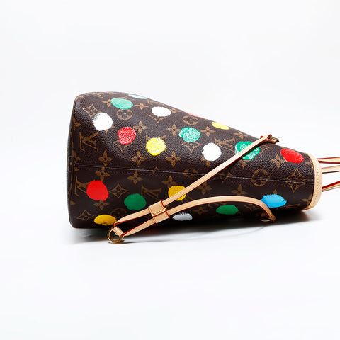 LOUIS VUITTON 2023 × Yayoi Kusama Neverfull Tote Bag Brown WS21702