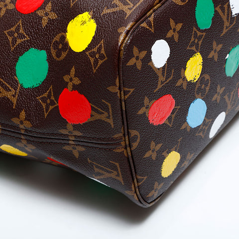 LOUIS VUITTON 2023 × Yayoi Kusama Neverfull Tote Bag Brown WS21702