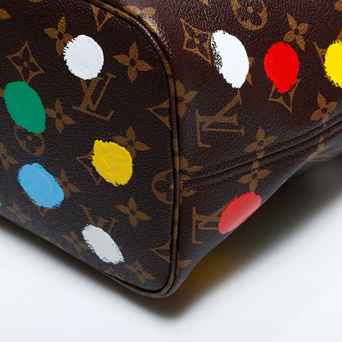 ルイ・ヴィトン LOUIS VUITTON 2023 × 草間彌生 ネバーフル トートバッグ ブラウン WS21702