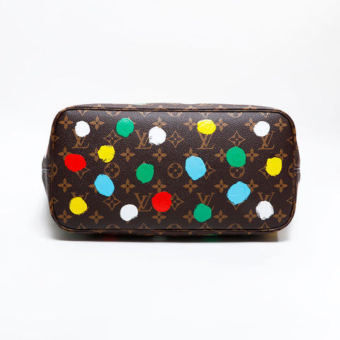LOUIS VUITTON 2023 × Yayoi Kusama Neverfull Tote Bag Brown WS21702