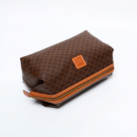 CELINE Macadam PVC Clutch bag Brown WS21703