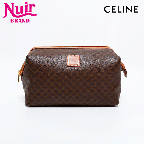 CELINE Macadam PVC Clutch bag Brown WS21703