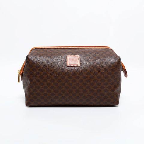 CELINE Macadam PVC Clutch bag Brown WS21703