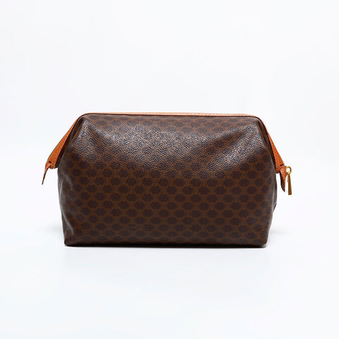 CELINE Macadam PVC Clutch bag Brown WS21703