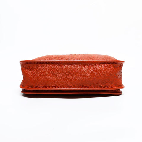HERMES Evelyn 3 29 PM Z stamp 2021 Taurillon Clemence Shoulder Bag Brown WS21704