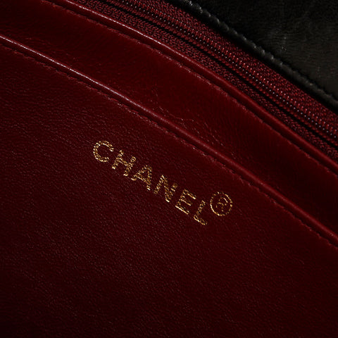 CHANEL No. 3 Lambskin Diana 1994-1996 Shoulder Bag black WS21705