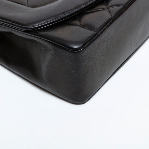 CHANEL No. 3 Lambskin Diana 1994-1996 Shoulder Bag black WS21705