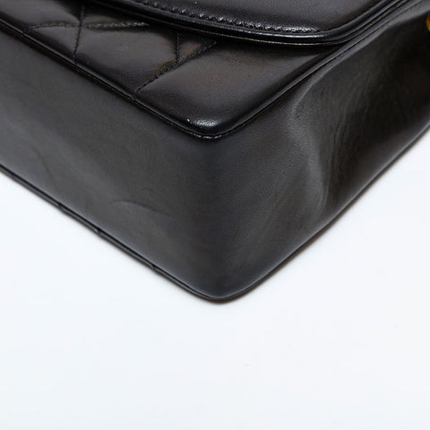 CHANEL No. 3 Lambskin Diana 1994-1996 Shoulder Bag black WS21705