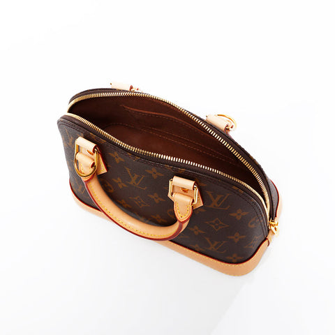 LOUIS VUITTON Monogram Alma BB 2way Shoulder Bag Brown WS21708