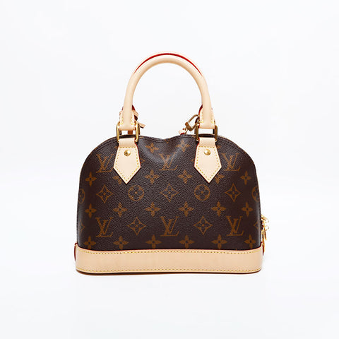 LOUIS VUITTON Monogram Alma BB 2way Shoulder Bag Brown WS21708