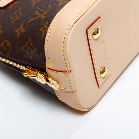LOUIS VUITTON Monogram Alma BB 2way Shoulder Bag Brown WS21708