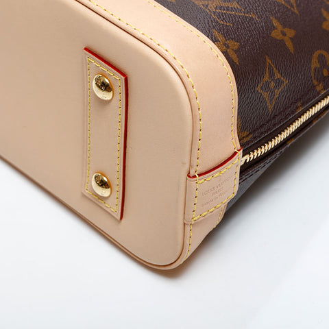 LOUIS VUITTON Monogram Alma BB 2way Shoulder Bag Brown WS21708