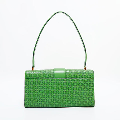 Salvatore Ferragamo Vara Gancini one belt leather Shoulder Bag green WS21709