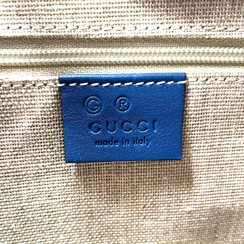 グッチ GUCCI GG ミクロ グッチシマ 2WAYショルダー 2000年 ショルダーバッグ ラムスキン ネイビー WS2170