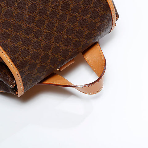 CELINE Macadam PVC Backpack Â· Daypack Brown WS21710