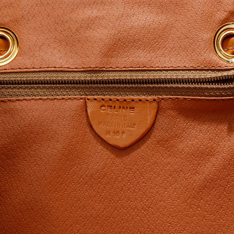 CELINE Macadam PVC Backpack Â· Daypack Brown WS21710