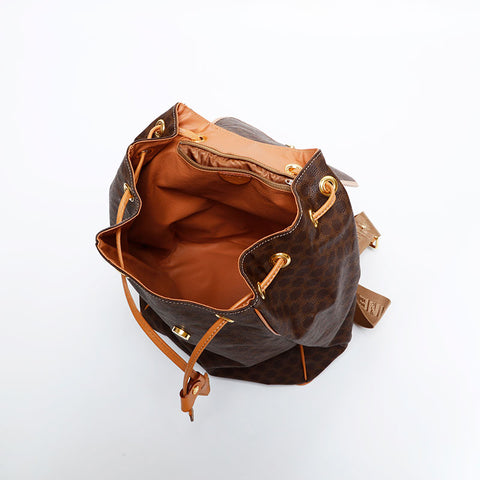 CELINE Macadam PVC Backpack Â· Daypack Brown WS21710