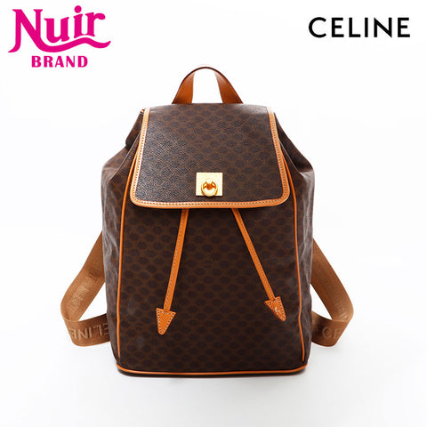 CELINE Macadam PVC Backpack Â· Daypack Brown WS21710