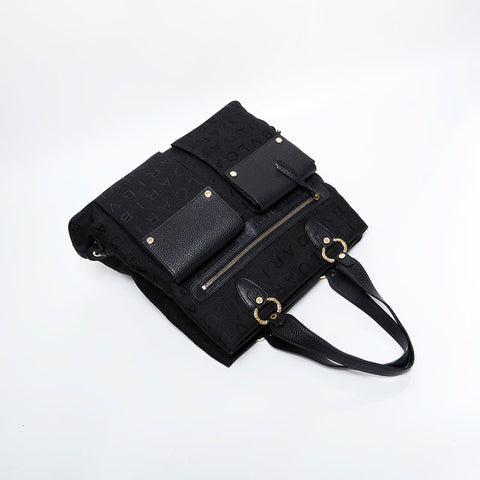 BVLGARI Canvas Logomania Tote Bag black WS21713