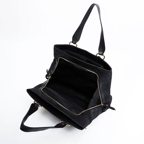 BVLGARI Canvas Logomania Tote Bag black WS21713