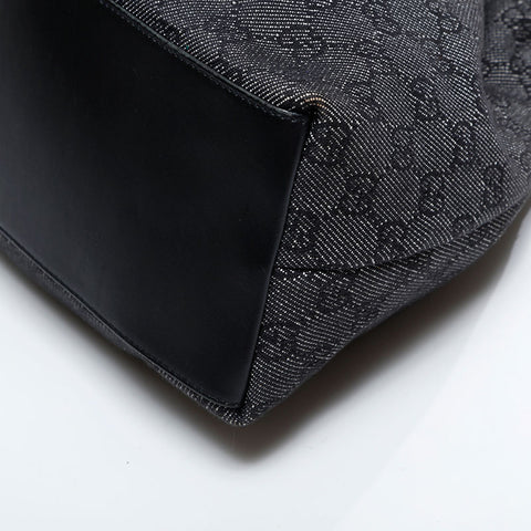 GUCCI GG canvas bamboo Shoulder Bag gray WS21714