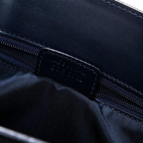 Christian Dior Trotter Canvas Shoulder Bag Navy WS21715