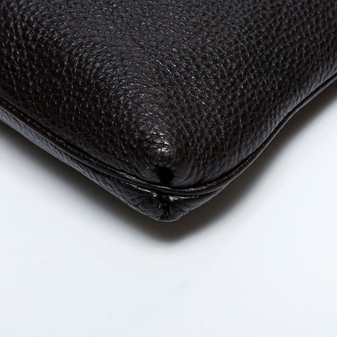 Salvatore Ferragamo Leather Gancini Shoulder Bag Brown WS21717
