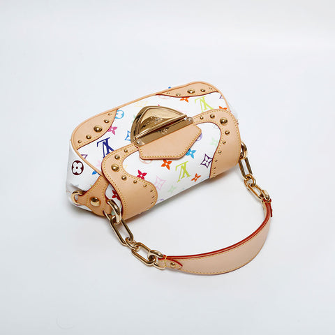 ルイ・ヴィトン LOUIS VUITTON 2007年製 マルチカラー モノグラム マリリン PM ショルダーバッグ ホワイト WS21722