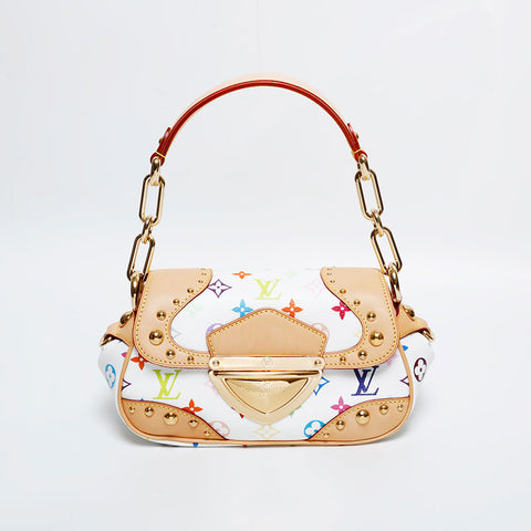 LOUIS VUITTON 2007 Multicolor Monogram Marilyn PM Shoulder Bag white WS21722