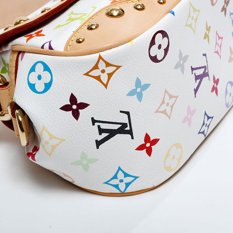 LOUIS VUITTON 2007 Multicolor Monogram Marilyn PM Shoulder Bag white WS21722