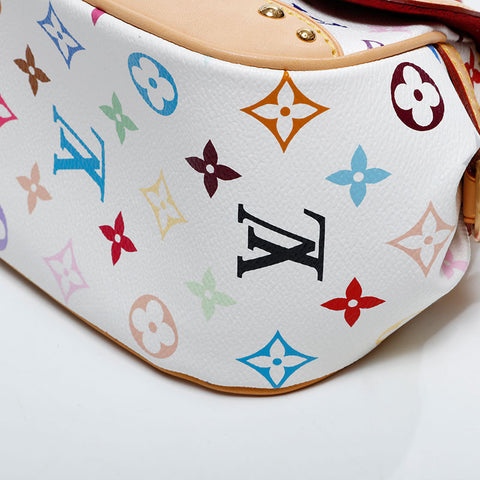 LOUIS VUITTON 2007 Multicolor Monogram Marilyn PM Shoulder Bag white WS21722