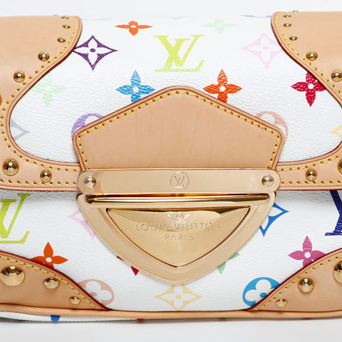 ルイ・ヴィトン LOUIS VUITTON 2007年製 マルチカラー モノグラム マリリン PM ショルダーバッグ ホワイト WS21722