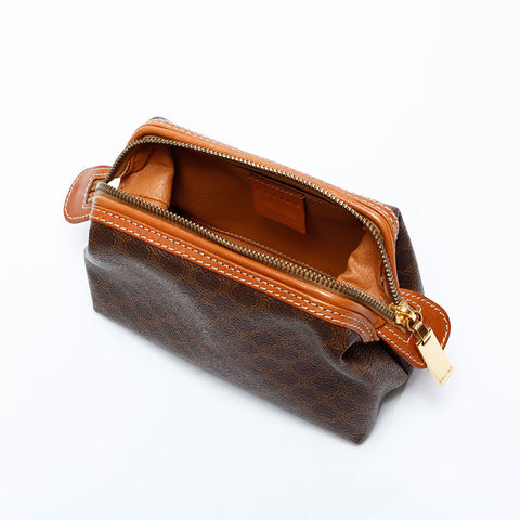 CELINE Macadam PVC Pouch Brown WS21723