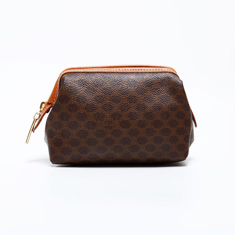 CELINE Macadam PVC Pouch Brown WS21723