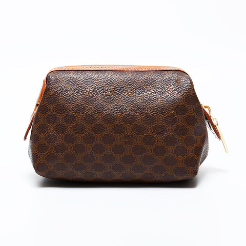 CELINE Macadam PVC Pouch Brown WS21723