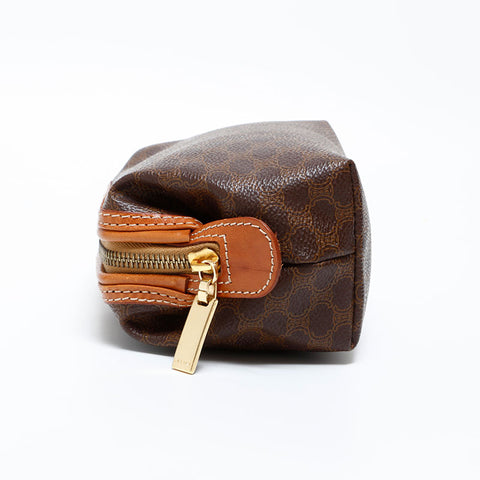 CELINE Macadam PVC Pouch Brown WS21723