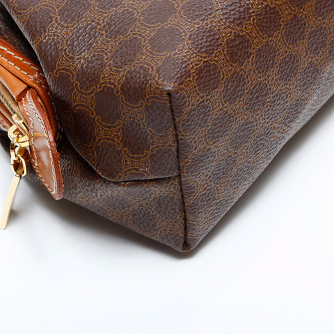 CELINE Macadam PVC Pouch Brown WS21723