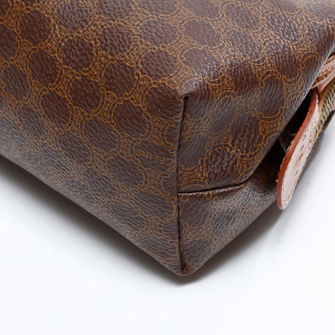 CELINE Macadam PVC Pouch Brown WS21723