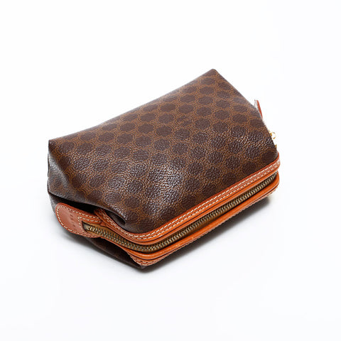 CELINE Macadam PVC Pouch Brown WS21723