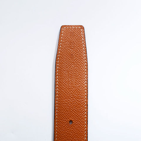 HERMES ◻︎Q engraved 2013 Chaine d'Ancre leather belt Brown WS21726